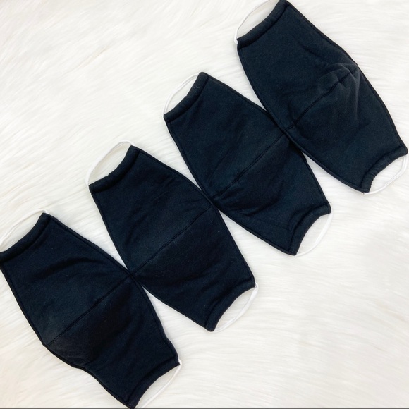 22 DECEMBER Other - ‼️4 BLACK HANDMADE IN USA - cotton face masks